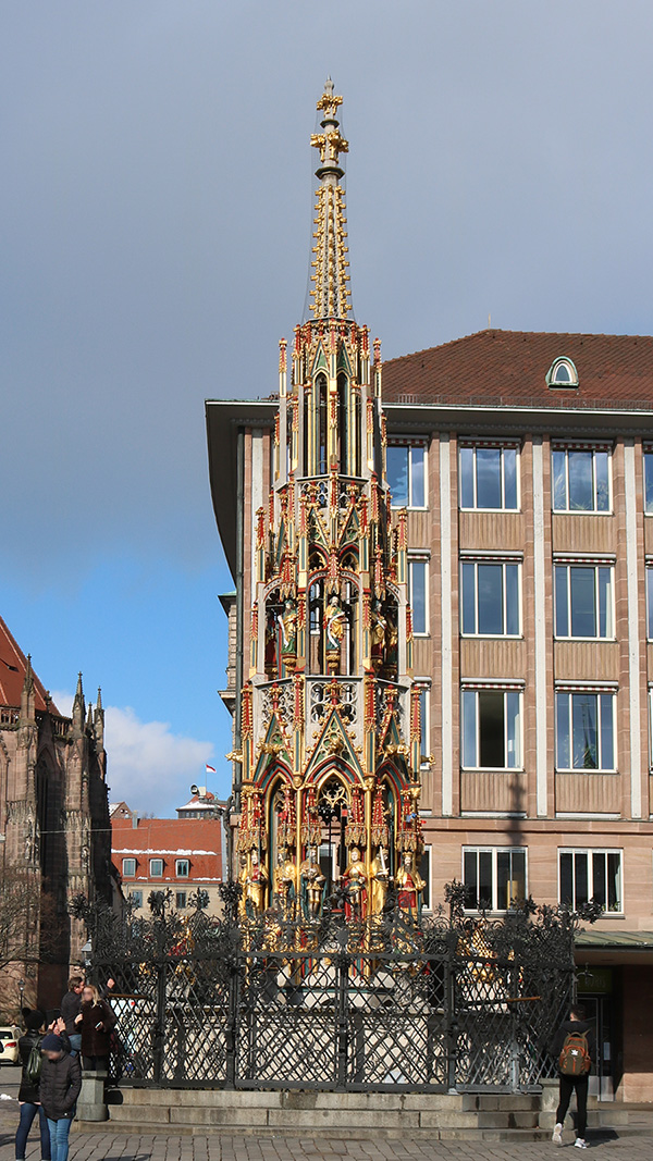 Beautiful Fountain, Main Market Square, Nuremberg.