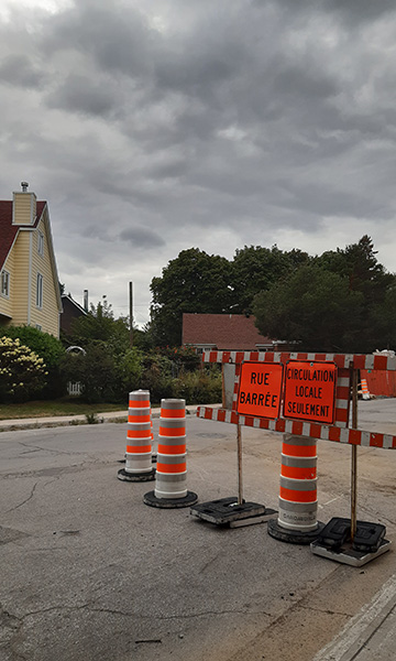 Road closed